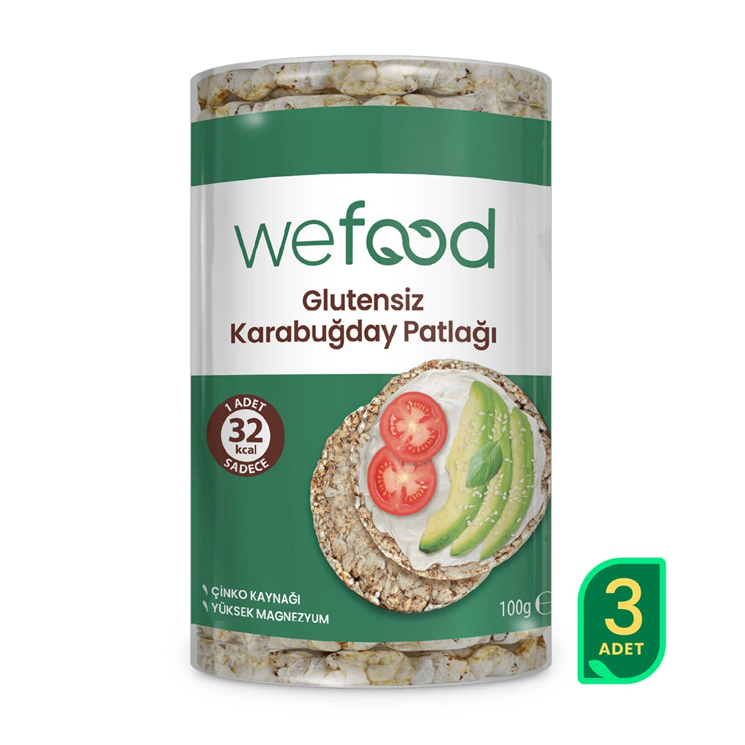 Wefood Karabuğday Patlağı 100 Gr 3'lü